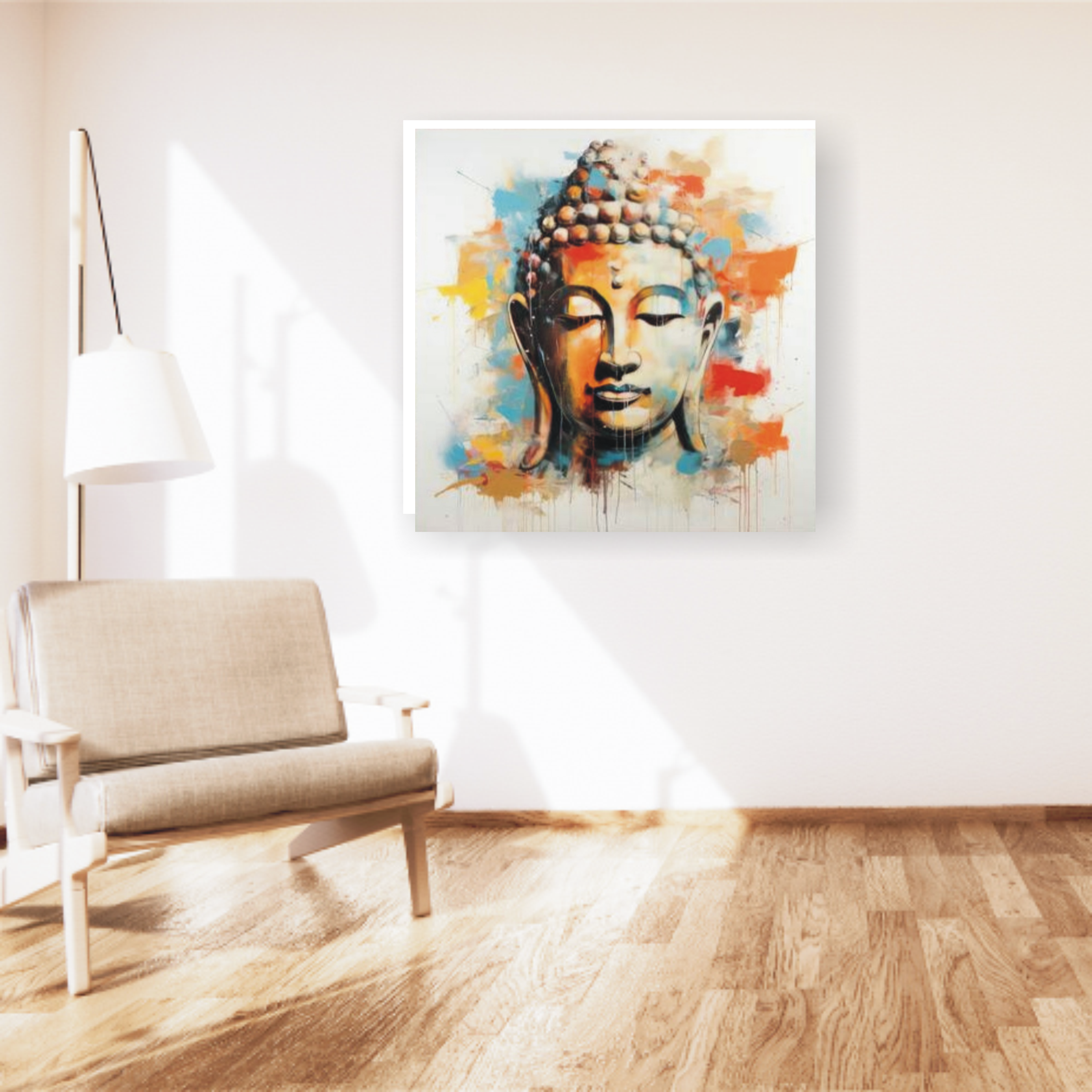 Buddha canvas painting