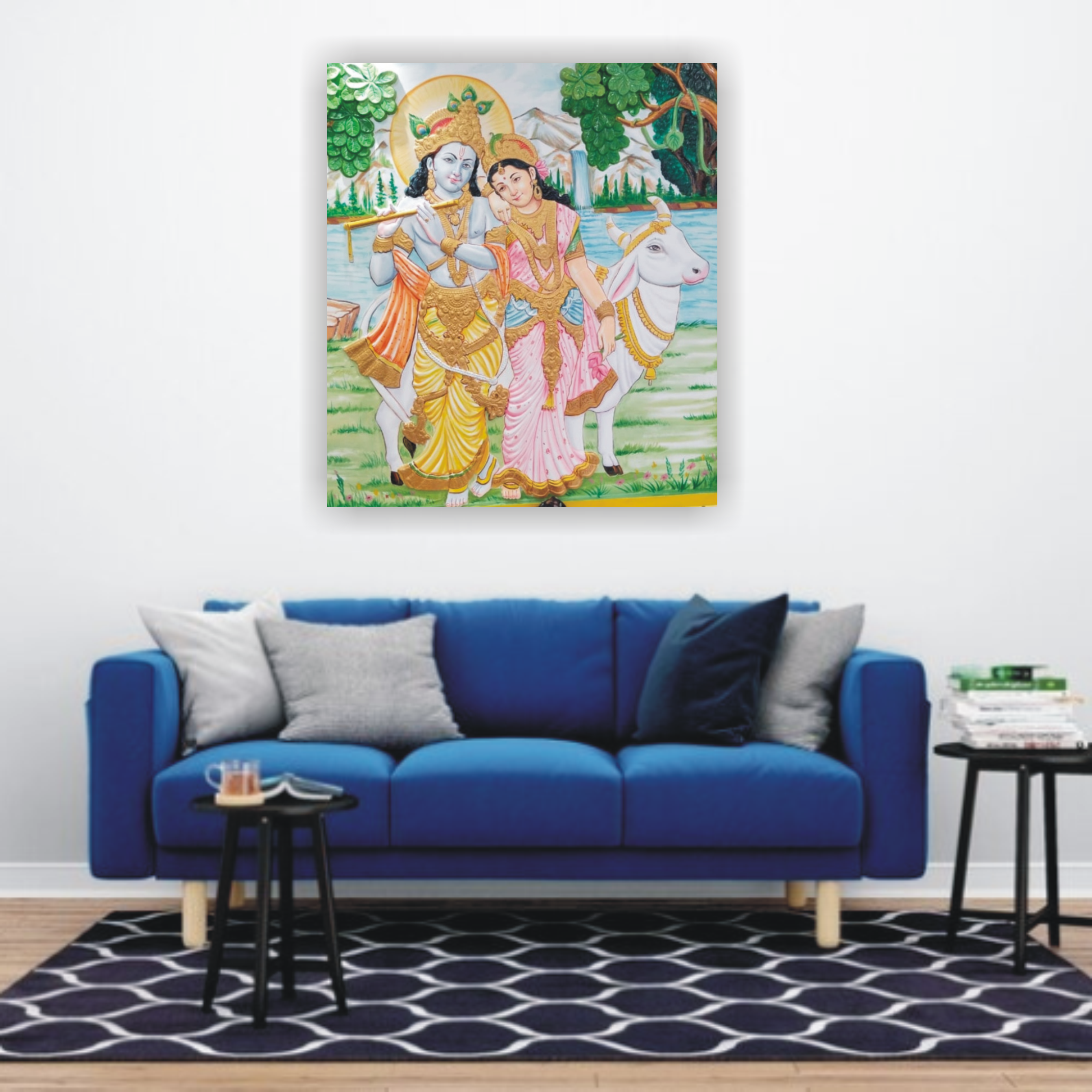 Radha Krishna painting (03)