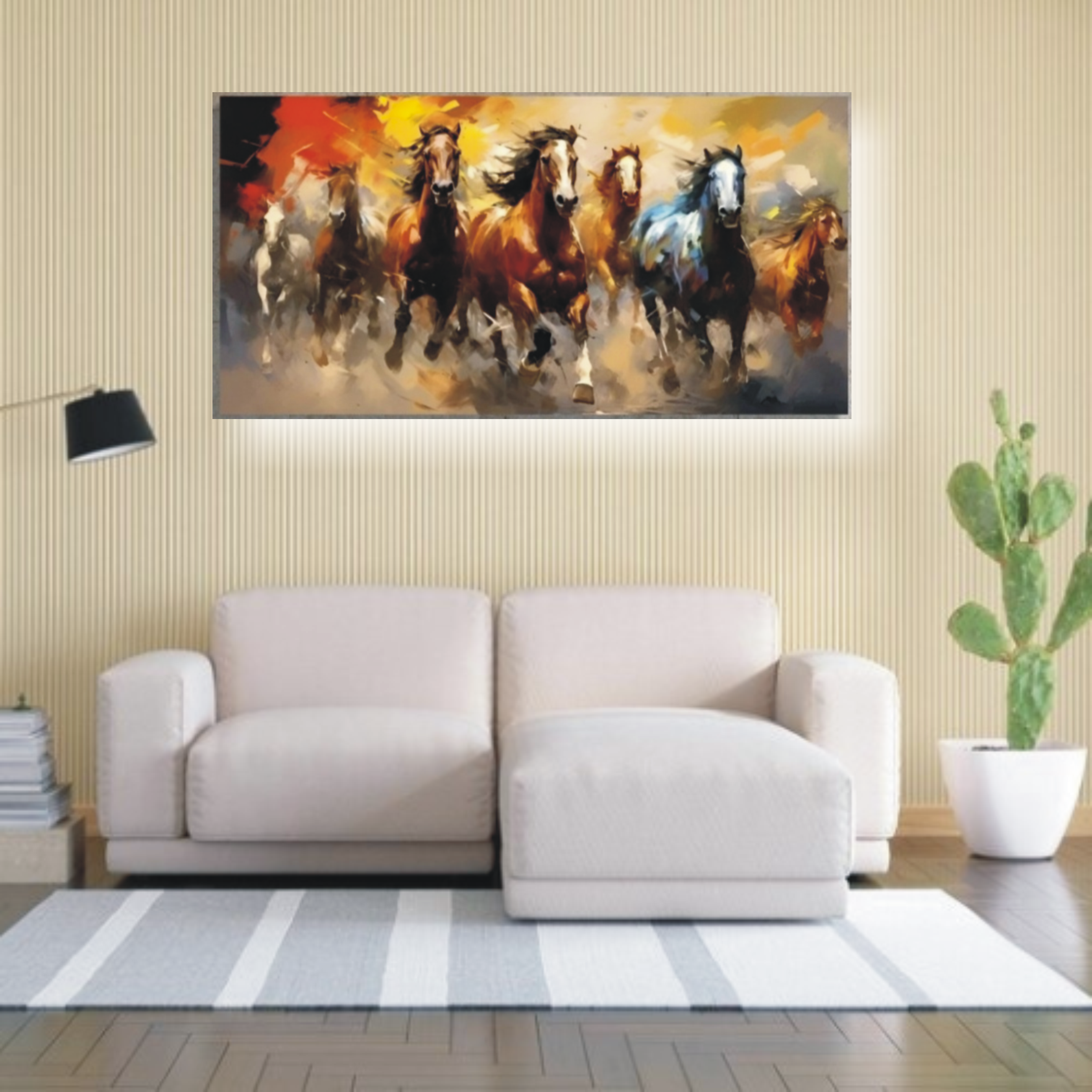 Seven Horses painting