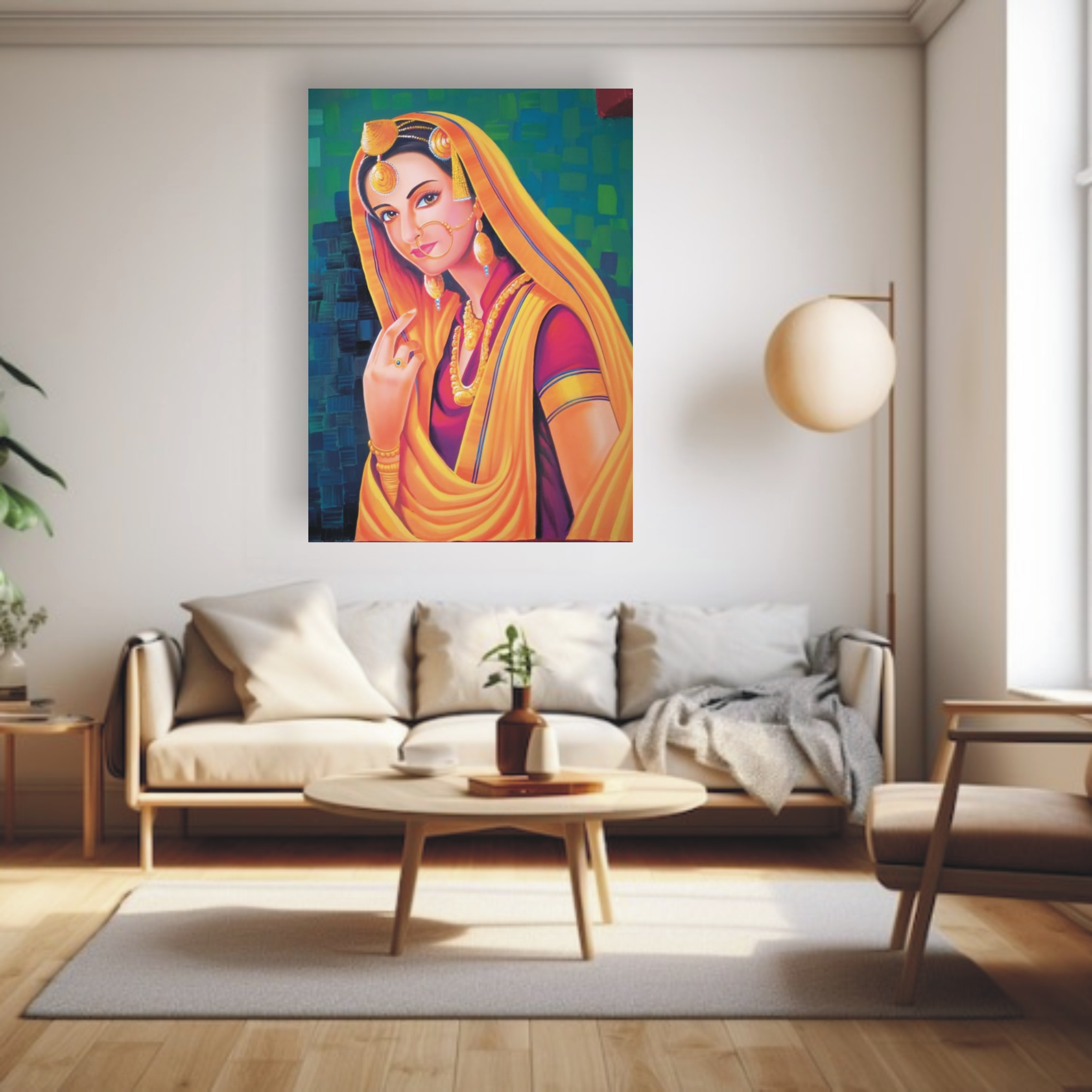 Beautiful women painting