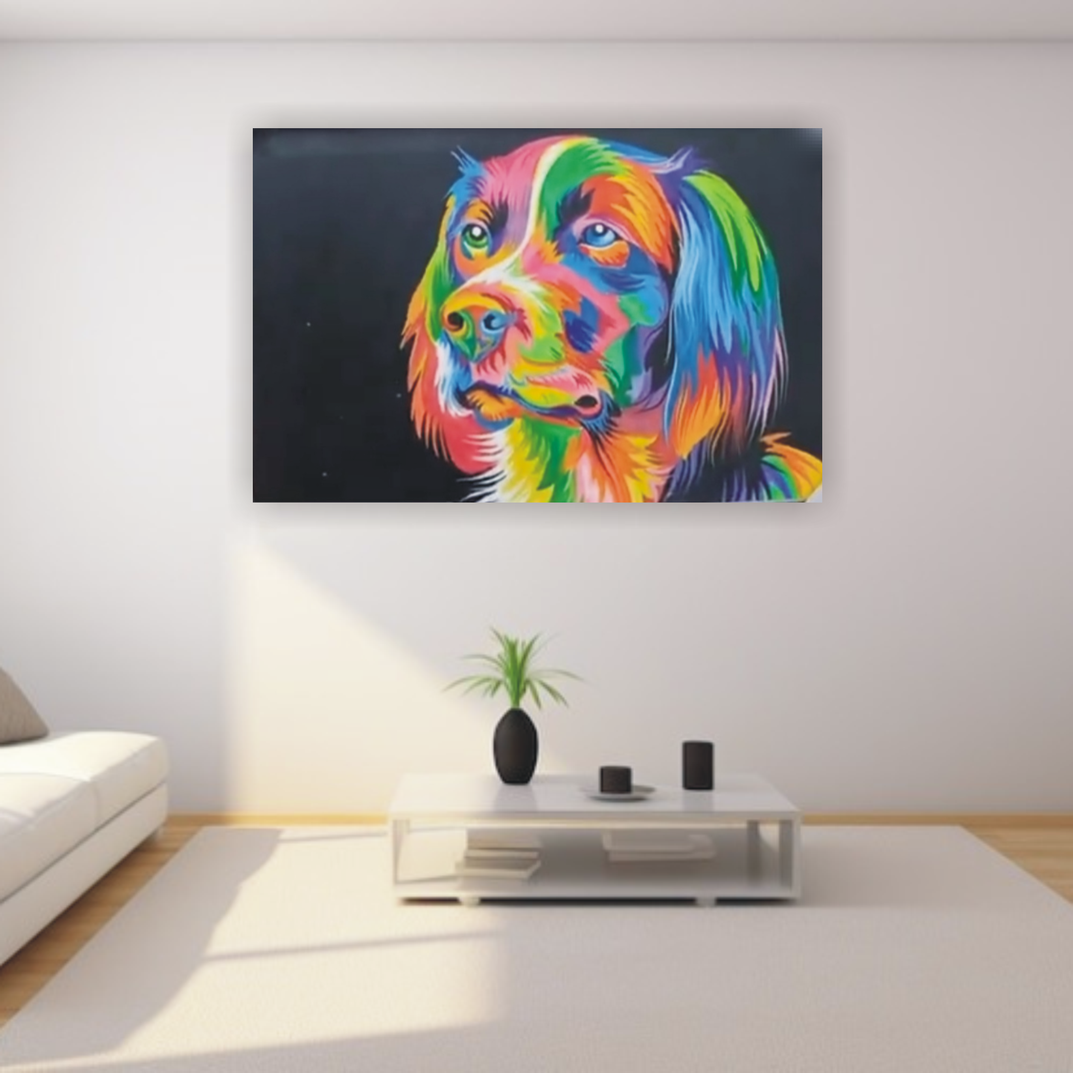 Dog Rangeela modern art painting